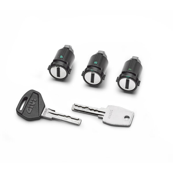 GIVI Smart Security Lock Set (3 Schließzylinder) inkl. Buchsen