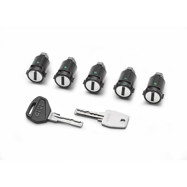 GIVI Smart Security Lock Set (5 Schließzylinder) inkl. Buchsen