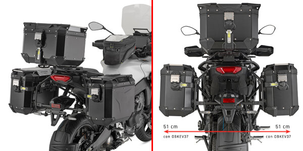 GIVI Seitenkoffer-Träger PL ONE-FIT MONOKEY®CAM für Yamaha Tracer 9 / 9 GT / 9 GT+ (25-26)