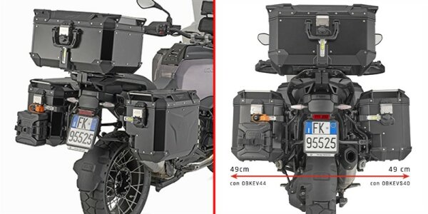 GIVI Seitenkoffer-Träger f. Monokey-CAM-Side Koffer mit seitl. Versatz re., BMW R1300GS Adventure (25-26)