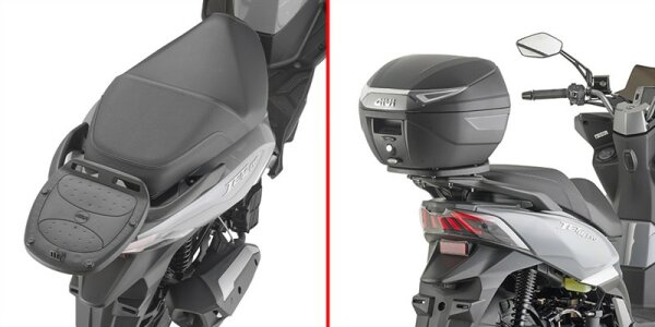 GIVI Topcase Träger für Monolock Koffer für SYM Jet 14 EVO 125-200 E5+ (24-26)