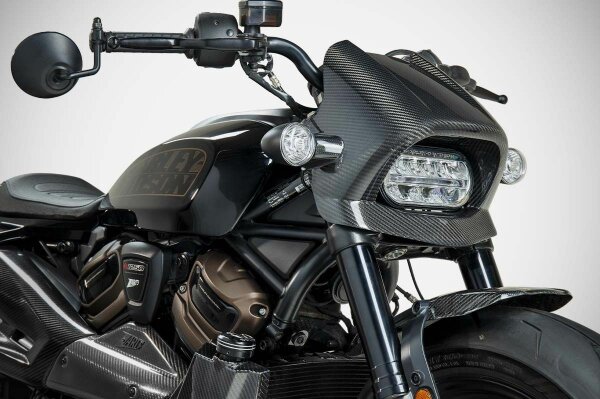 Zard Harley Davidson Sportster S Bj. 2021-2024 Carbon / Alu Parts black