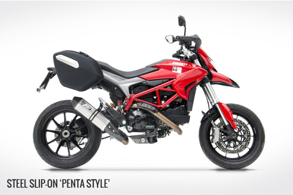 Zard Ducati Hypermotard / Hyper SP / Hyperstrada 821 Bj. 2013-2015 Penta Style Slip-on 2-1
