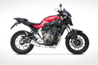 Zard Yamaha MT-07 Bj. 2014-2016 Euro3 Short Full Kit 2-1