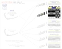 ARROW Thunder Aluminium schwarz Honda CBR 650 F...