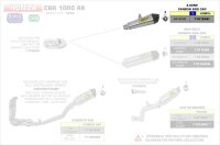 ARROW X-Kone silencer Honda CBR 1000 RR 14-16