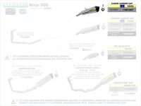ARROW X-Kone silencer Kawasaki Z 300 15-16