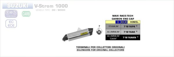 ARROW Race-Tech Aluminium V-STROM 1000/1050 14-21