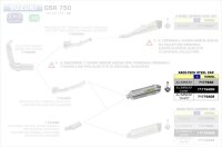 ARROW Race-Tech Aluminium Suzuki GSR 750 11-14/GSX-S 750...