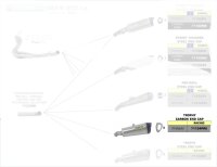 ARROW Trophy titanium silencer with carby end cap Suzuki...