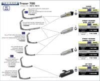 ARROW Thunder Titan Yamaha MT-07 14-20- Tracer 700 16-19