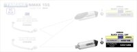 ARROW Urban Aluminium schwarz Yamaha N-Max 155/Tricity...
