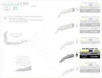ARROW Pro Race Edelstahl schwarz Kawasaki Z 900/A2 17-22