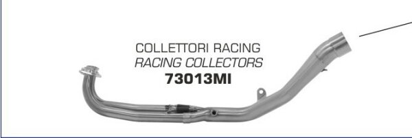 73013MI-Arrow Krümmer Edelstahl Yamaha T-Max 530 17-19