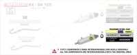 ARROW Thunder Aluminium schwarz APRILIA SX/RX 125...