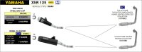 ARROW Pro-Race Edelstahl schwarz Yamaha YZF-R 125/MT 125/XSR 125 -22