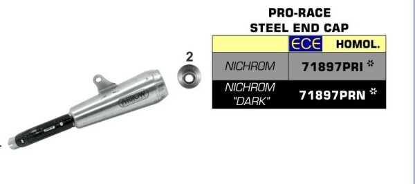 ARROW Pro Race Black Kawasaki NINJA 125 19-20, Z 125 19-20