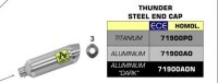 ARROW Thunder Aluminium schwarz  Yamaha MTX 850 Niken 18-19
