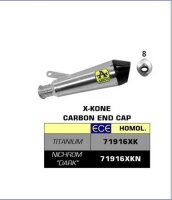 ARROW X-Kone Edelstahl schwarz KTM 1290 Super Duke R 20-23,1390 Super Duke R 24-