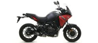 ARROW Works Edelstahl schwarz Yamaha Tracer 700 20-