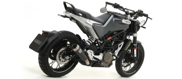 ARROW Pro-Race Edelstahl schwarz Husqvarna Svartpilen / Vitpilen 401 20-