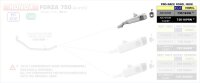ARROW Pro-Race Edelstahl schwarz HONDA FORZA 750 21-23