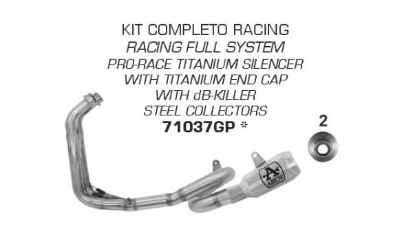 ARROW Pro-Race Titan Yamaha MT-07 2021-