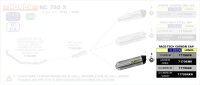 71933AKN-ARROW Race-Tech Aluminium HONDA NC 750 X 21-