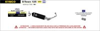 ARROW Komplettanlage Urban Aluminium schwarz KYMCO X-TOWN 125 21-22