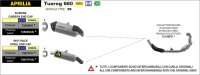 ARROW INDY RACE Titan gebogenem Auslass APRILIA Tuareg 660 22-