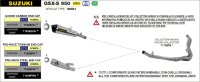 ARROW X-Kone Edelstahl schwarz Suzuki GSX-S 1000-GT-GSX-S...