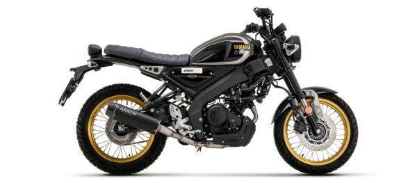 ARROW Rebel Edelstahl schwarz Yamaha XSR 125 2022