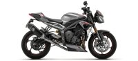 ARROW VELOCE Aluminium schwarz TRIUMPH STREET TRIPLE 765...