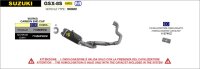 ARROW Works Edelstahl schwarz Suzuki GSX-8S 23-24