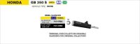 ARROW REBEL Edelstahl schwarz m. schwarzer Endkappe HONDA GB 350 S 2025