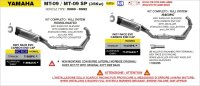 ARROW  Indy Race EVO Yamaha MT-09 / MT-09 SP (35Kw)...