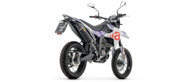 ARROW Thunder Aluminium schwarz mit Carb. Endkappe APRILIA RX-SX 125 25-
