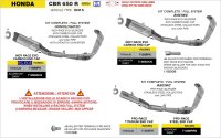 ARROW INDY RACE EVO Aluminium schwarz HONDA CB 650 R - CBR 650 R 24-25 Euro 5+
