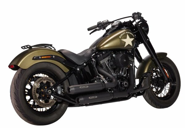 Miller Offset Hellcat Softail Auspuffanlage Harley Davidson Softail Modelle