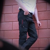 Trilobite Jeans Parado Monolayer CE AAA Herren schwarz, Slim Fit -