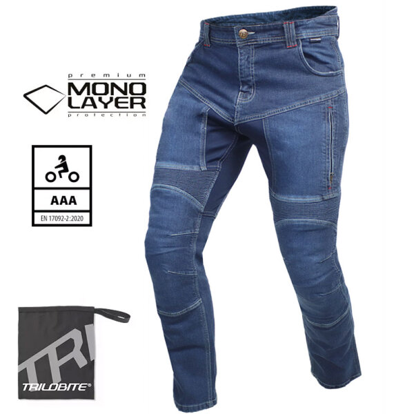 Trilobite Jeans Parado Monolayer CE AAA Herren blau, Slim Fit -