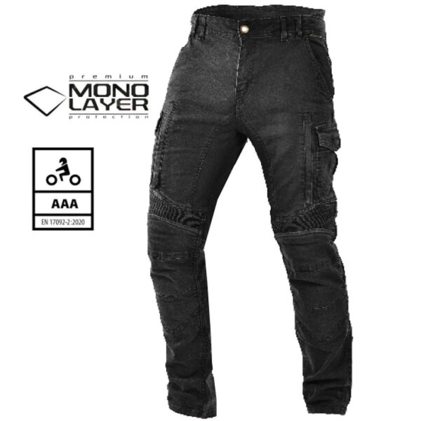 Trilobite Jeans Acid Scrambler 2.0 Monolayer CE AAA Herren schwarz -