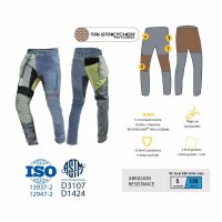 Trilobite Jeans Parado Doublelayer CE AAA Herren schwarz, Slim Fit -