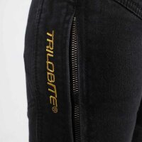 Trilobite Jeans Parado Doublelayer CE AAA Herren schwarz, Slim Fit -