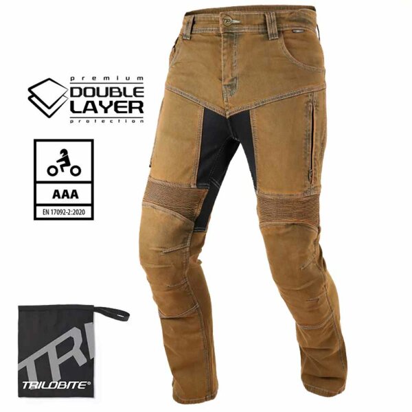 Trilobite Jeans Parado Doublelayer CE AAA Herren Rusty braun, Slim Fit -