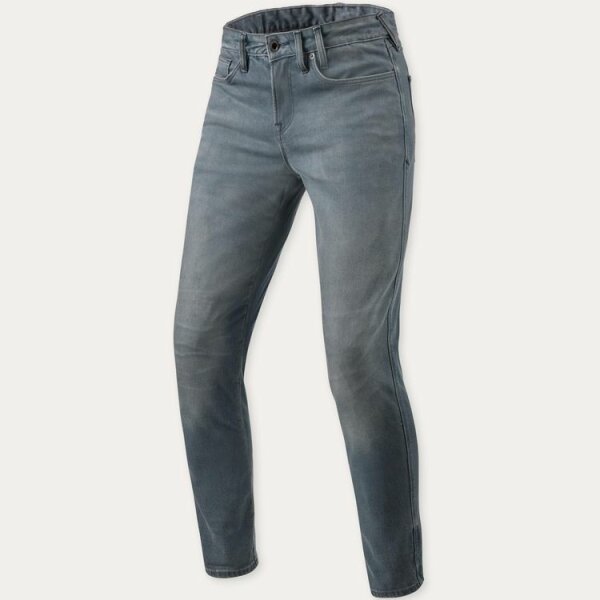 REVIT! Herren Jeans Carlin SK Mittelgrau Used L30