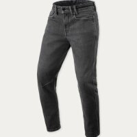 REVIT! Herren Jeans Detroit 3 Tapered Dark Black Stone L32
