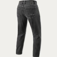 REVIT! Herren Jeans Detroit 3 Tapered Dark Black Stone L34
