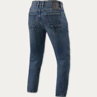 REVIT! Herren Jeans Detroit 3 Tapered Dunkelblau Used L32