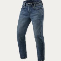 REVIT! Herren Jeans Detroit 3 Tapered Dunkelblau Used L34